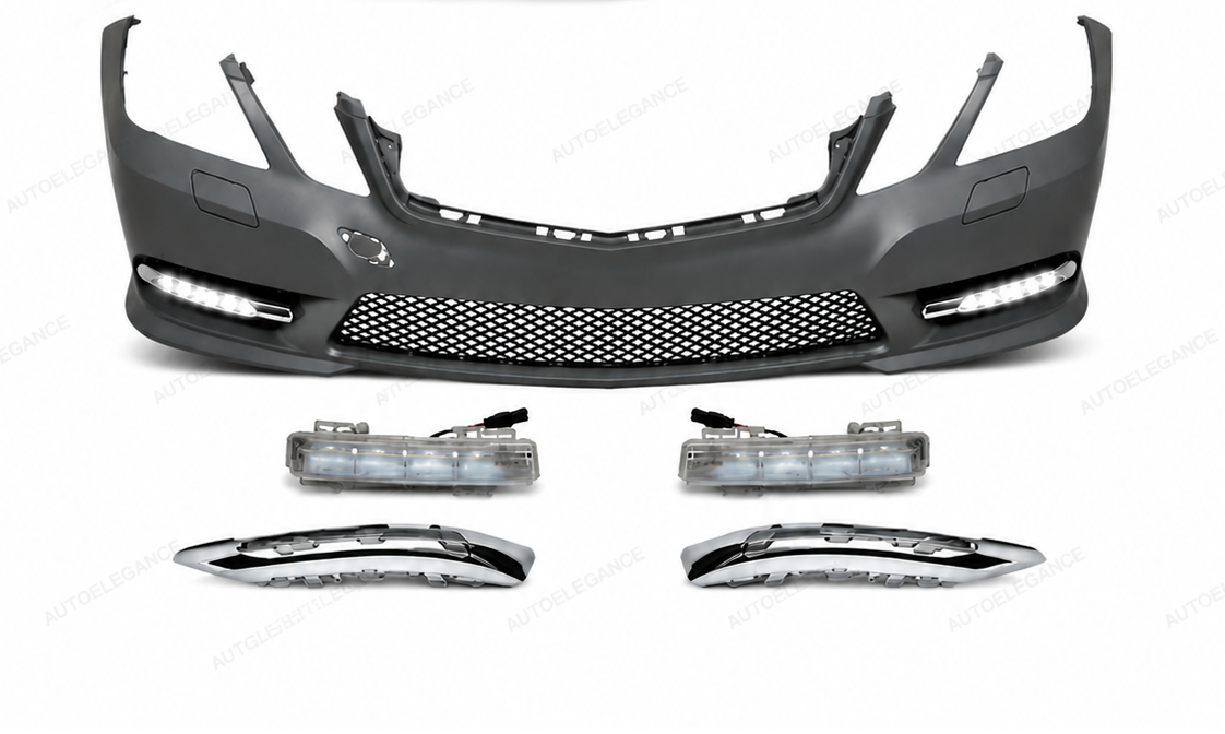 💕PARAURTI ANTERIORE MERCEDES CLASSE E W212 09-13 LOOK AMG SRA + DRL💕