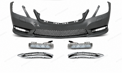 💕PARAURTI ANTERIORE MERCEDES CLASSE E W212 09-13 LOOK AMG SRA + DRL💕