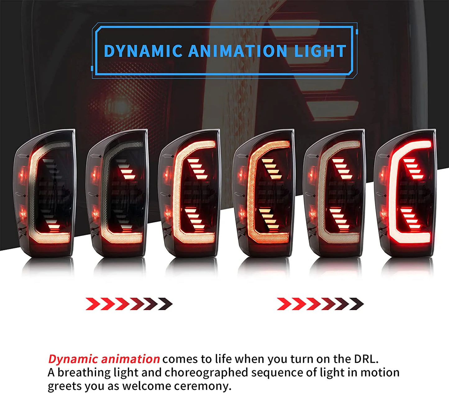 LED Headlights and Taillights Compatible with Toyota Tacoma 2016-2019