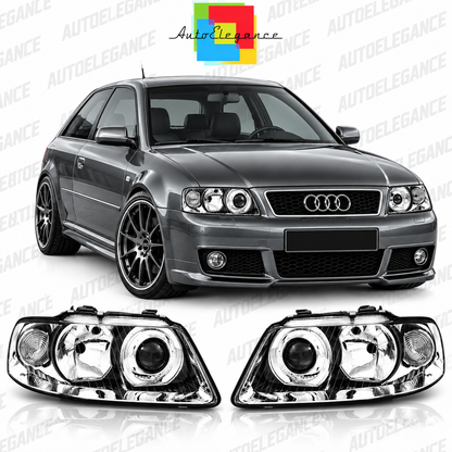 💕ART.10288 FARI ANTERIORI ADATTO PER AUDI A3 (8L) 00-03 3D/5D💕