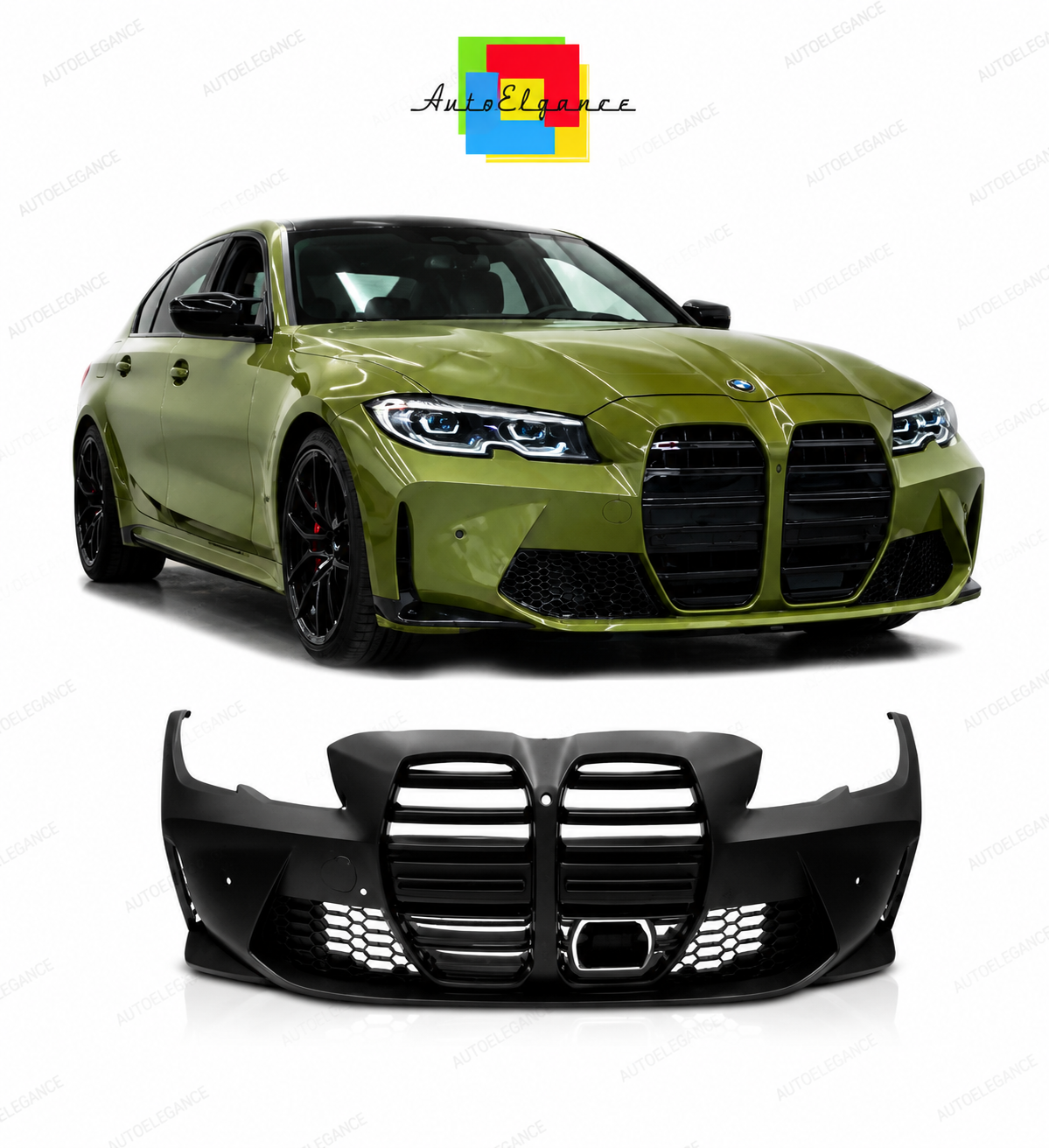 💕PARAURTI ANTERIORE BMW G20 20-22 LOOK M3 PDC ACC 💕