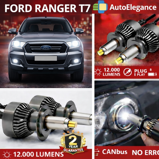 KIT LED per FORD RANGER T7 ANABBAGLIANTI H7 CANBUS Bianco 6500K 360 gradi
