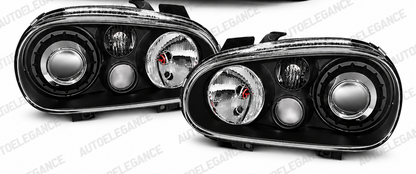 ART.10748 FARI ANTERIORI ADATTO PER VW GOLF IV 97-03 NERO