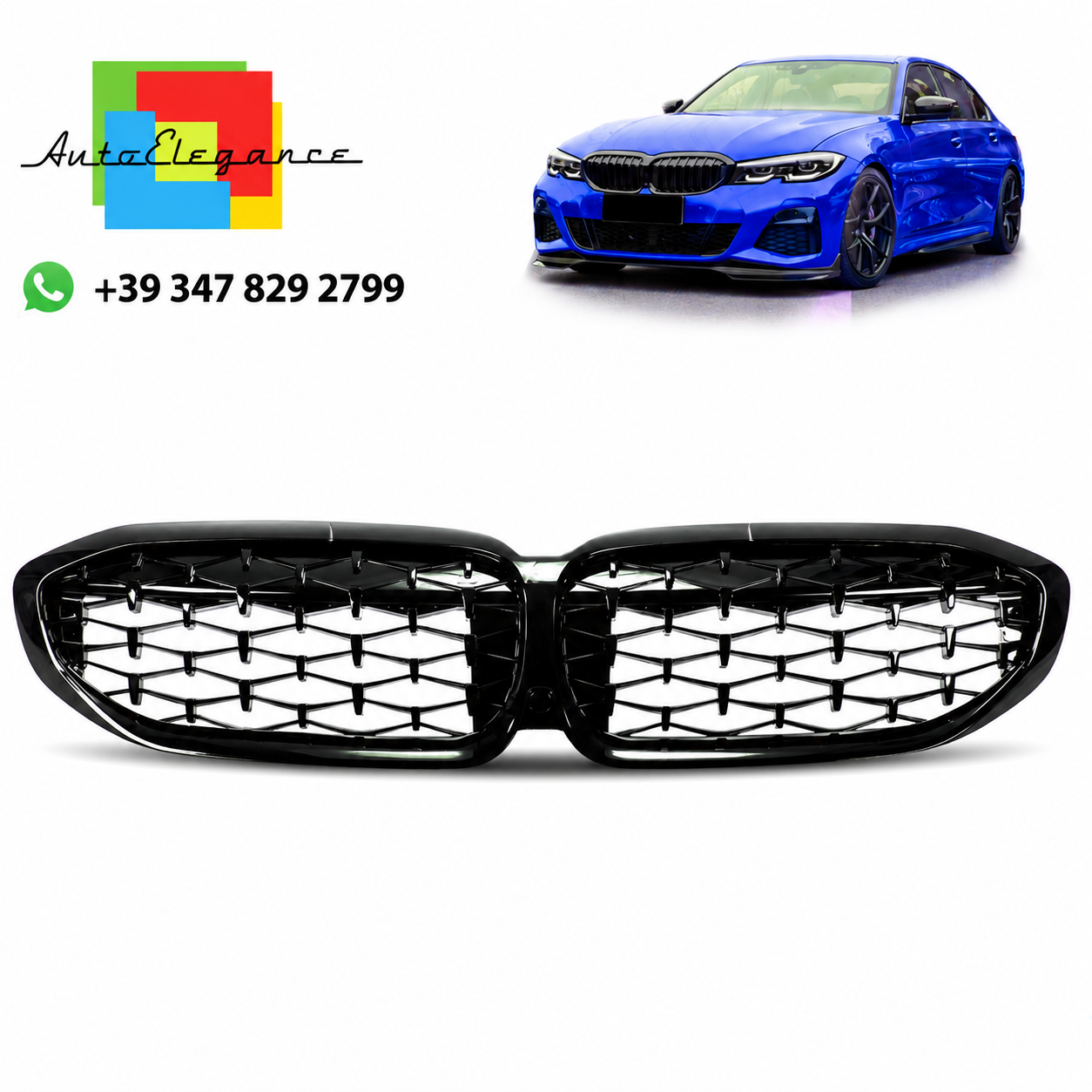 SPLITTER SUITABLE FOR VW GOLF 8 GTI GTD RLINE LOOK GLOSSY BLACK SPORTY DESIGN 