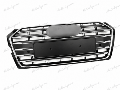 🔥ART.1944 GRIGLIA ADATTO PER AUDI A5 F5 15-19 LOOK S5 NERA PROFILI CROMATI🔥