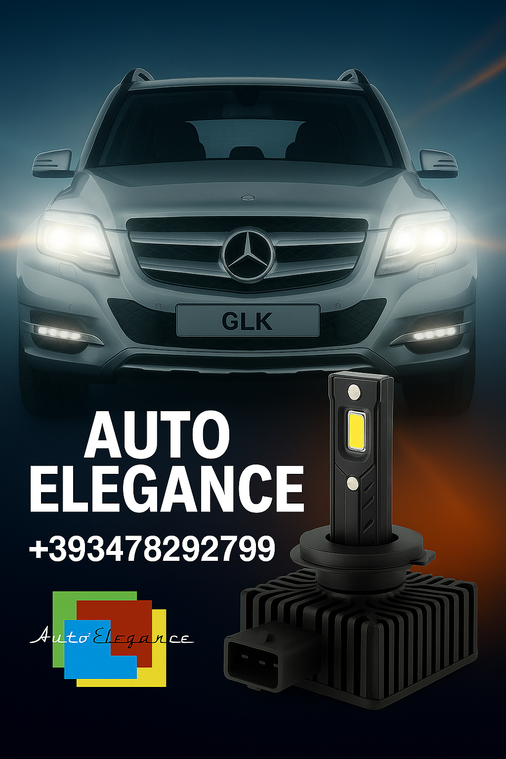 💕COPPIA LAMPADE D1S LED DA XENON A LED PER MERCEDES GLK X204💕