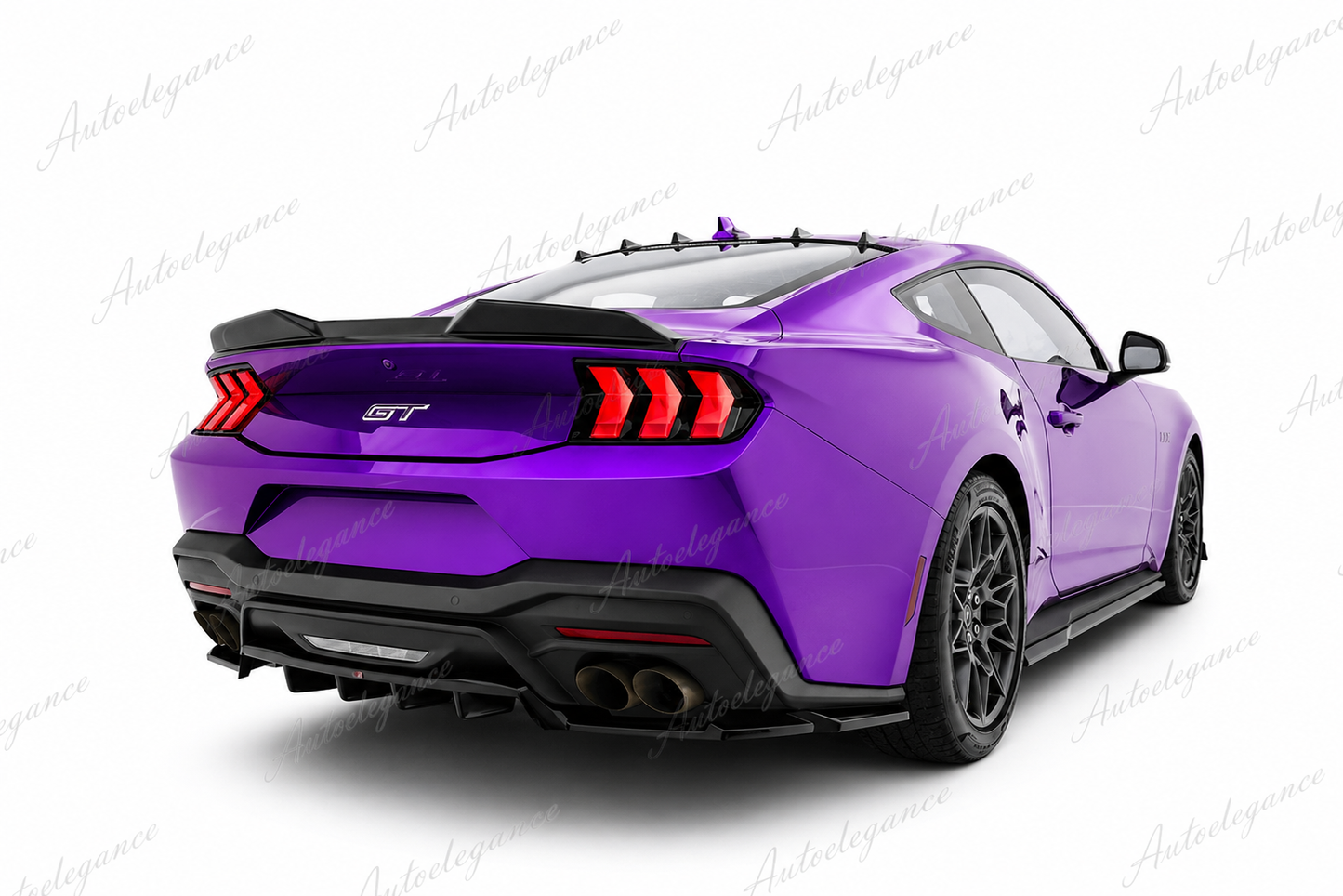 🔥ART.9736 SPLITTER POSTERIORE (CON BARRE VERTICALI) PER FORD MUSTANG GT Mk7🔥