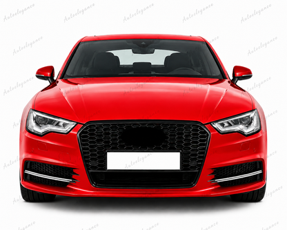 🔥ART.0589 GRIGLIA ADATTO PER AUDI A6 4G C7 2012-2015 LOOK RS6 NERA🔥