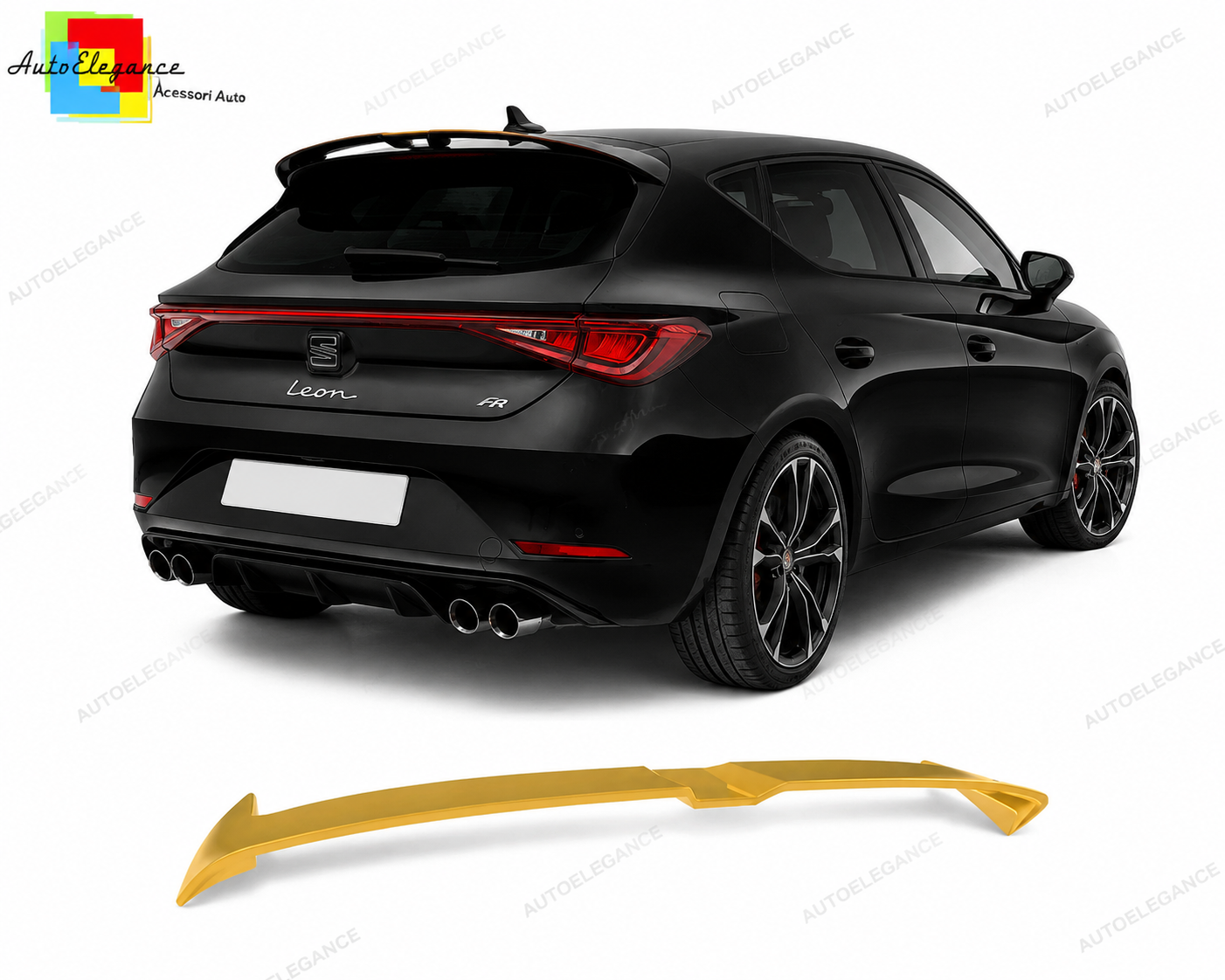 👉Spoiler Tetto Posteriore per Seat Leon MK4 Cupra Leon 2020+ PU👈