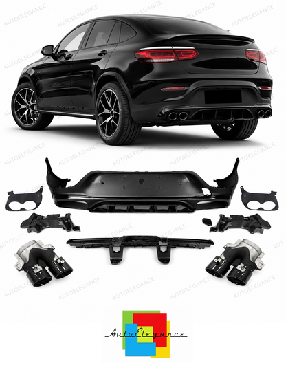 💕DIFFUSORI   MERCEDES GLC C253 AMG FACELIFT   NERO LUCIDO 💕