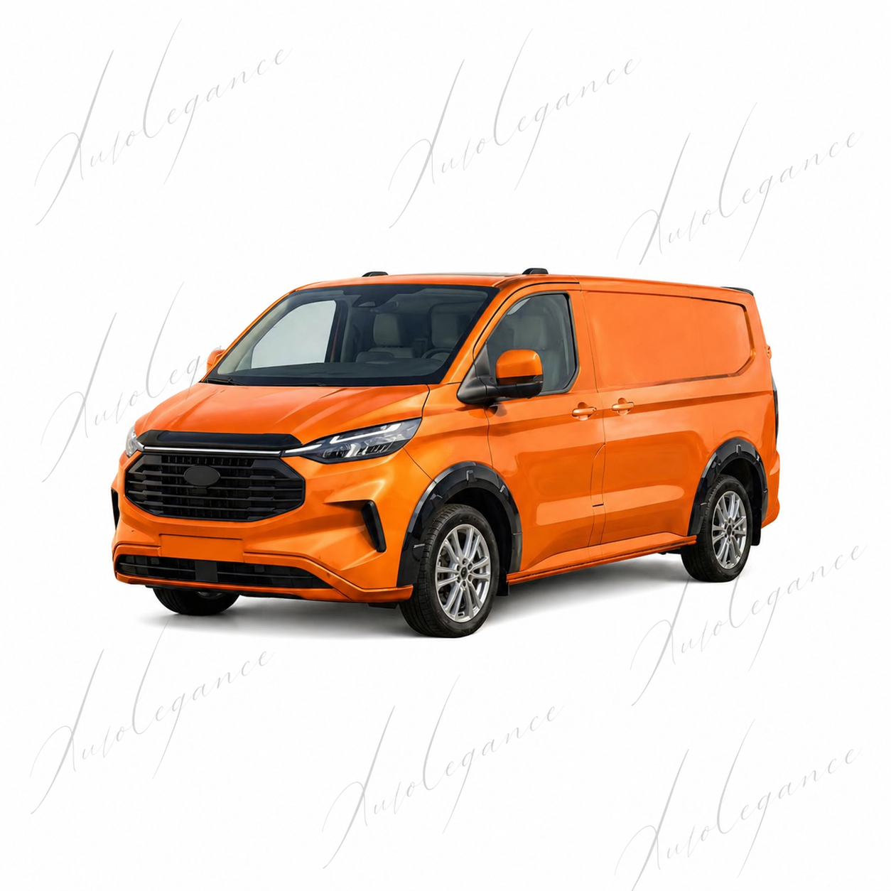 🔥ART.9723 SET PARAFANGHI NERO LUCIDO ABS PER FORD TOURNEO TRANSIT CUSTOM 2023🔥