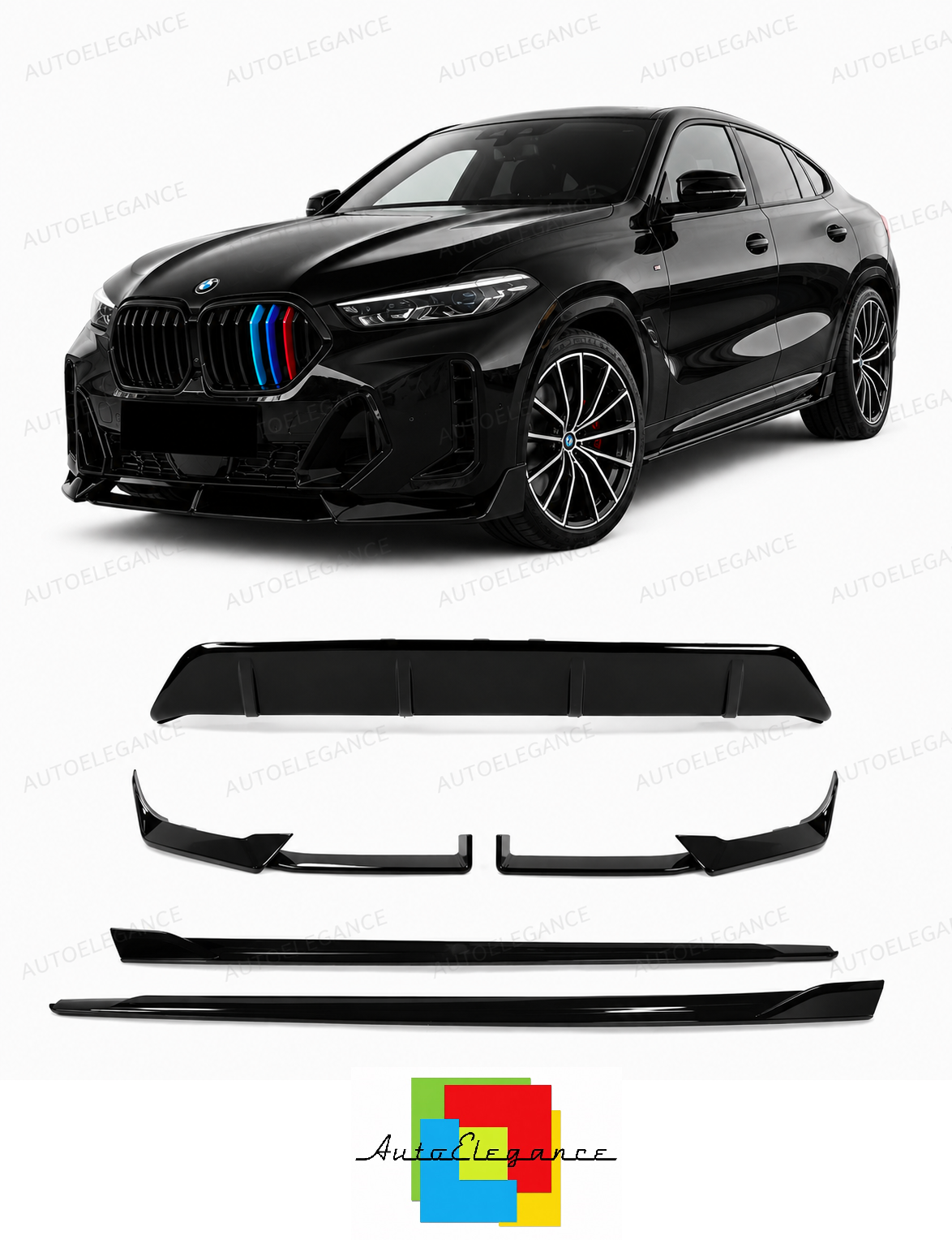 💕BODYKIT  BMW X6 G06 LCI   NERO LUCIDO 💕