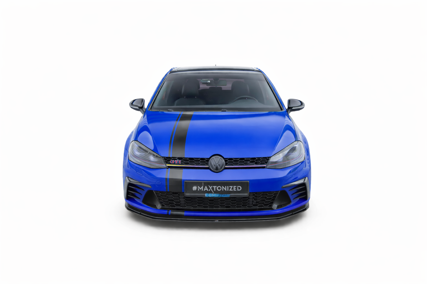 💫ART.9315 Splitter Anteriore Nero Lucido per VW Golf GTI Clubsport Mk7 2013-2016💫