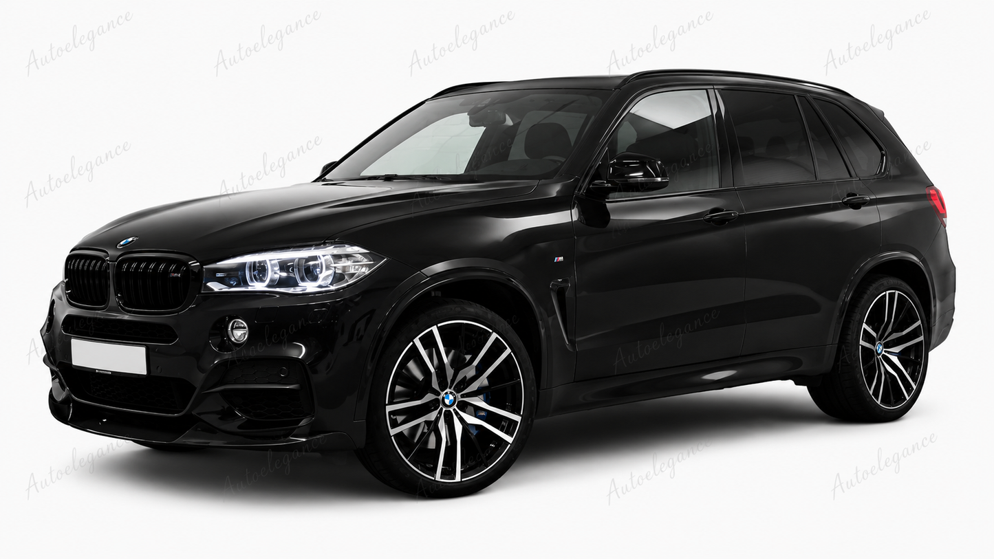 🔥ART.9975 SPLITTER ANTERIORE PER BMW X5 F15 NERO LUCIDO M SPORT 13-18🔥