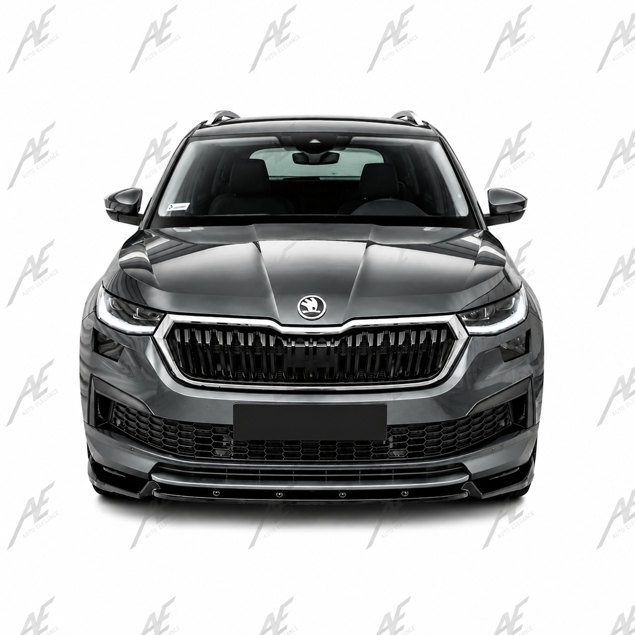 💕SPLITTER  Skoda Kodiaq Mk1 FL 2021+  NERO  LUCIDO 💕