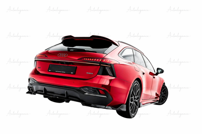 🔥ART.9629 SPLITTER POSTERIORE (CON BARRE VERTICALI) V.2 PER AUDI A6 S-LINE C9🔥