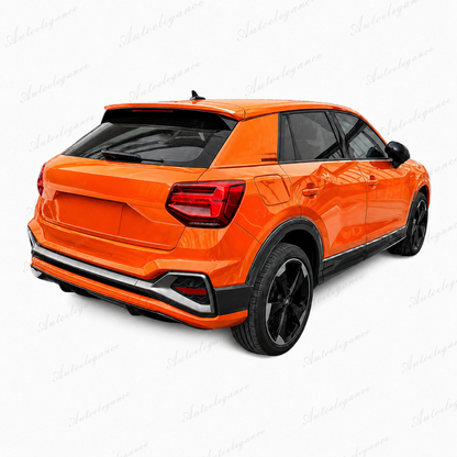 🔥ART.9734 SPOILER POSTERIORE PER TETTO AUDI Q2 NERO LUCIDO IN ABS / 16 - 20🔥