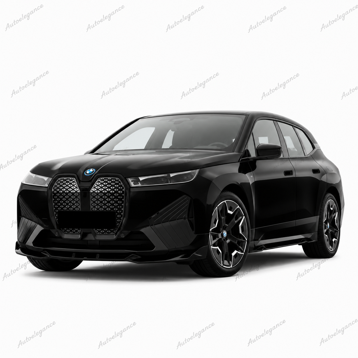🔥ART.9945 SPLITTER ANTERIORE BMW i20 2021+ M PACK V1 STYLE NERO LUCIDO🔥