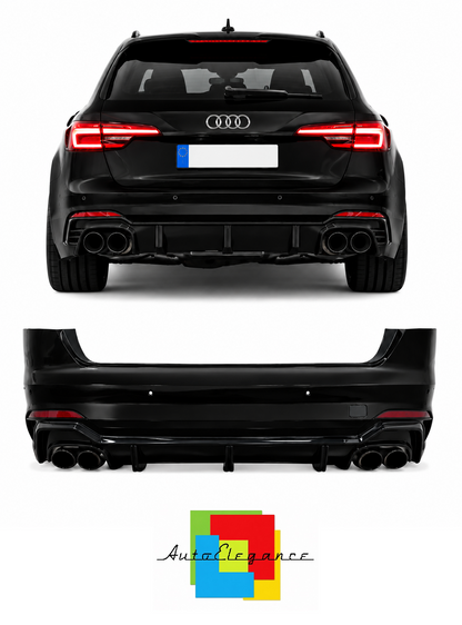 💕ART.10455 PARAURTI POSTERIORE AUDI A4 17-20 LOOK RS4 ABT💕