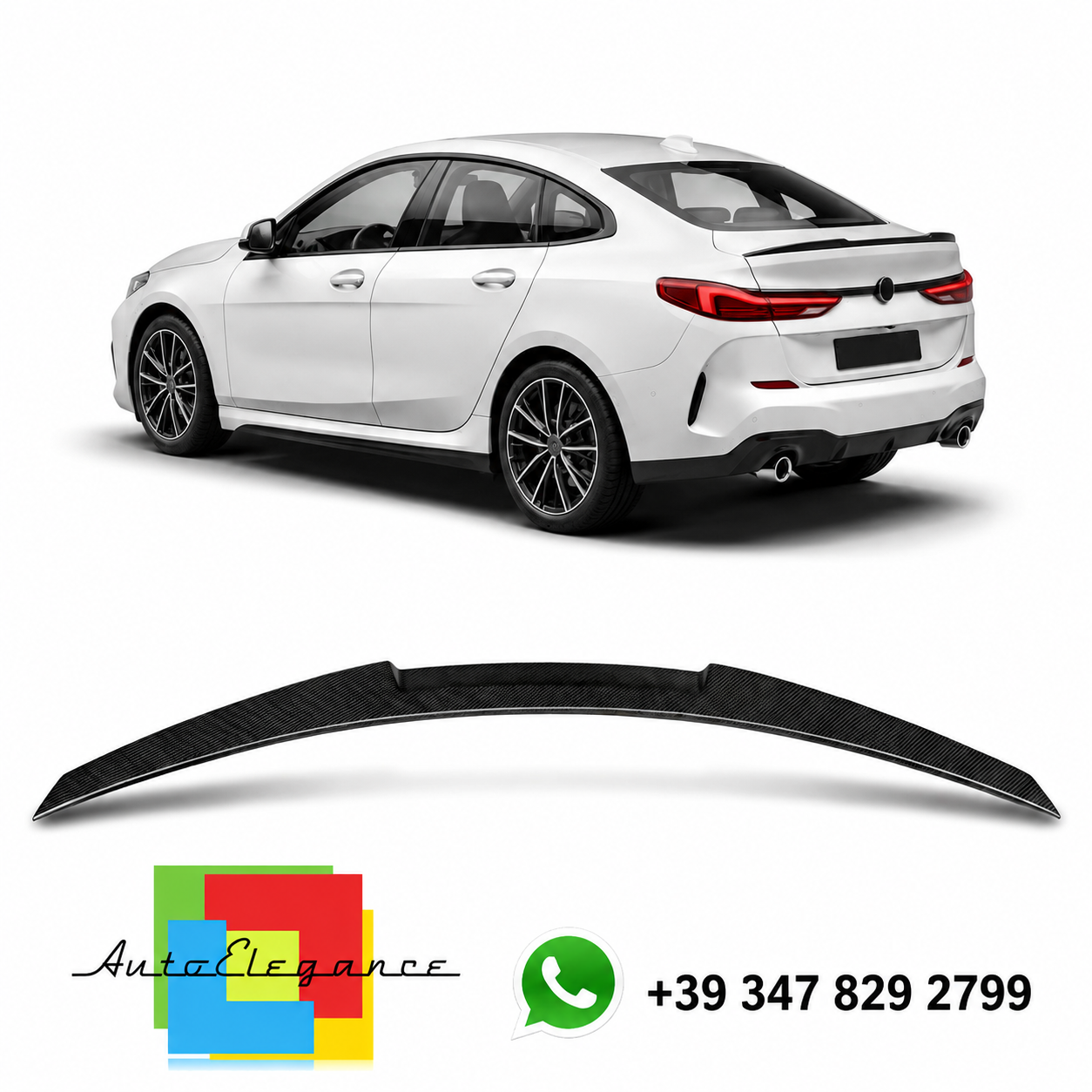 👉Spoiler posteriore in fibra di carbonio adatto per BMW 2 Gran Coupé (F44) 20👈