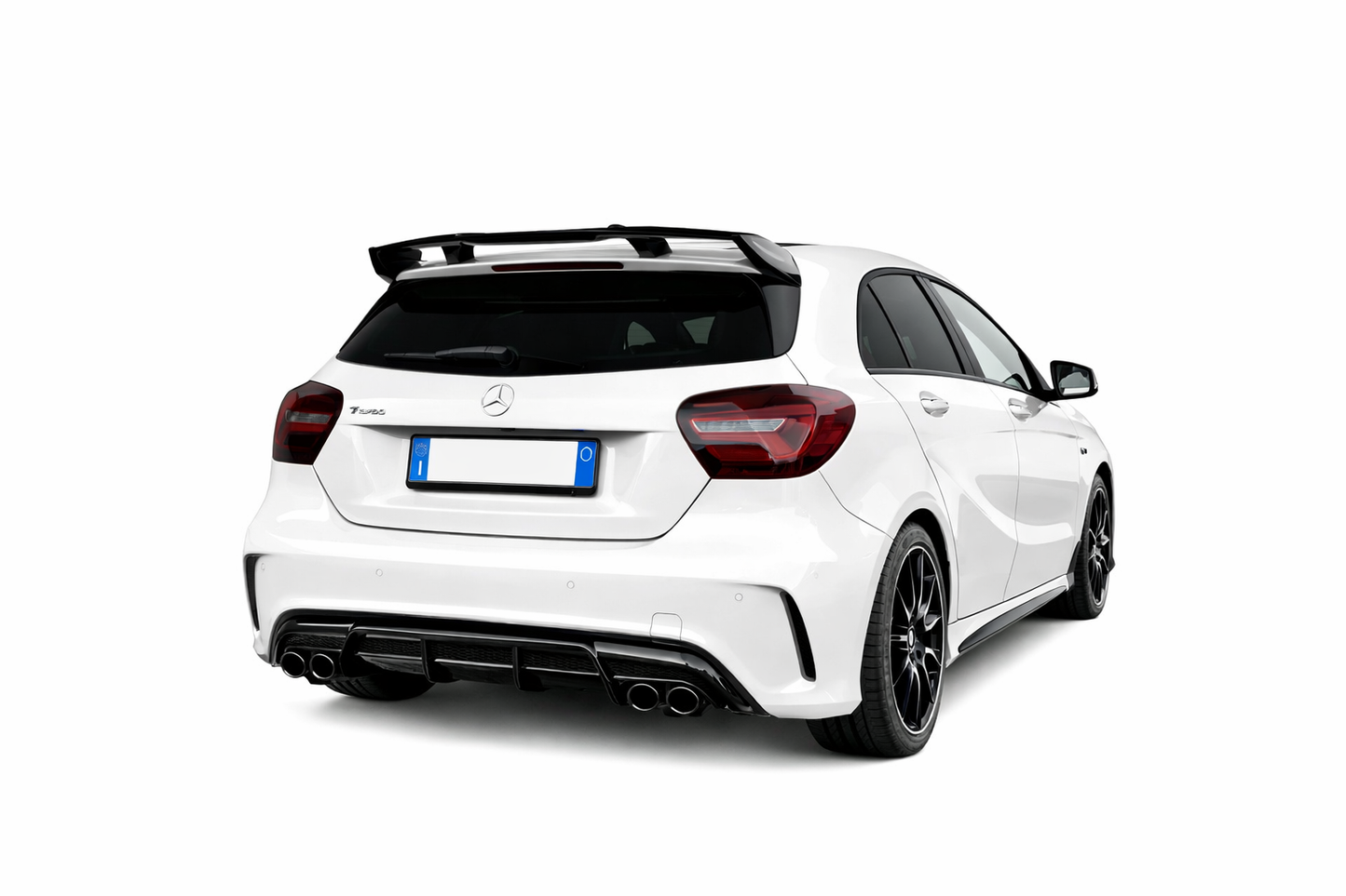 🔥ART.0408 DIFFUSORE MERCEDES CLASSE A W176 ABS AMG NERO LUCIDO AMG 🔥