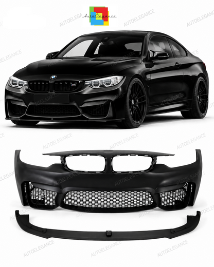 💕PARAURTI ANTERIORE BMW F32 F33 F36 LOOK M4 SPOILER LIP 💕