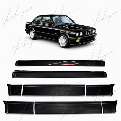 🔥ART.9722 MINIGONNE LATERALI+ PANNELLI PORTA PER BMW 3 COUPE CABRIO 1985-1994🔥