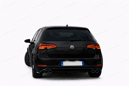 💫Diffusore Stile R con terminali finti per Golf Mk7 Nero Lucido 2017-2019💫