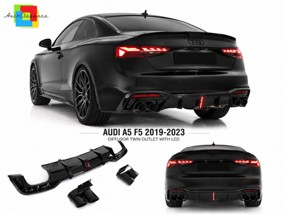 SPLITTER SUITABLE FOR VW GOLF 8 GTI GTD RLINE LOOK GLOSSY BLACK SPORTY DESIGN 