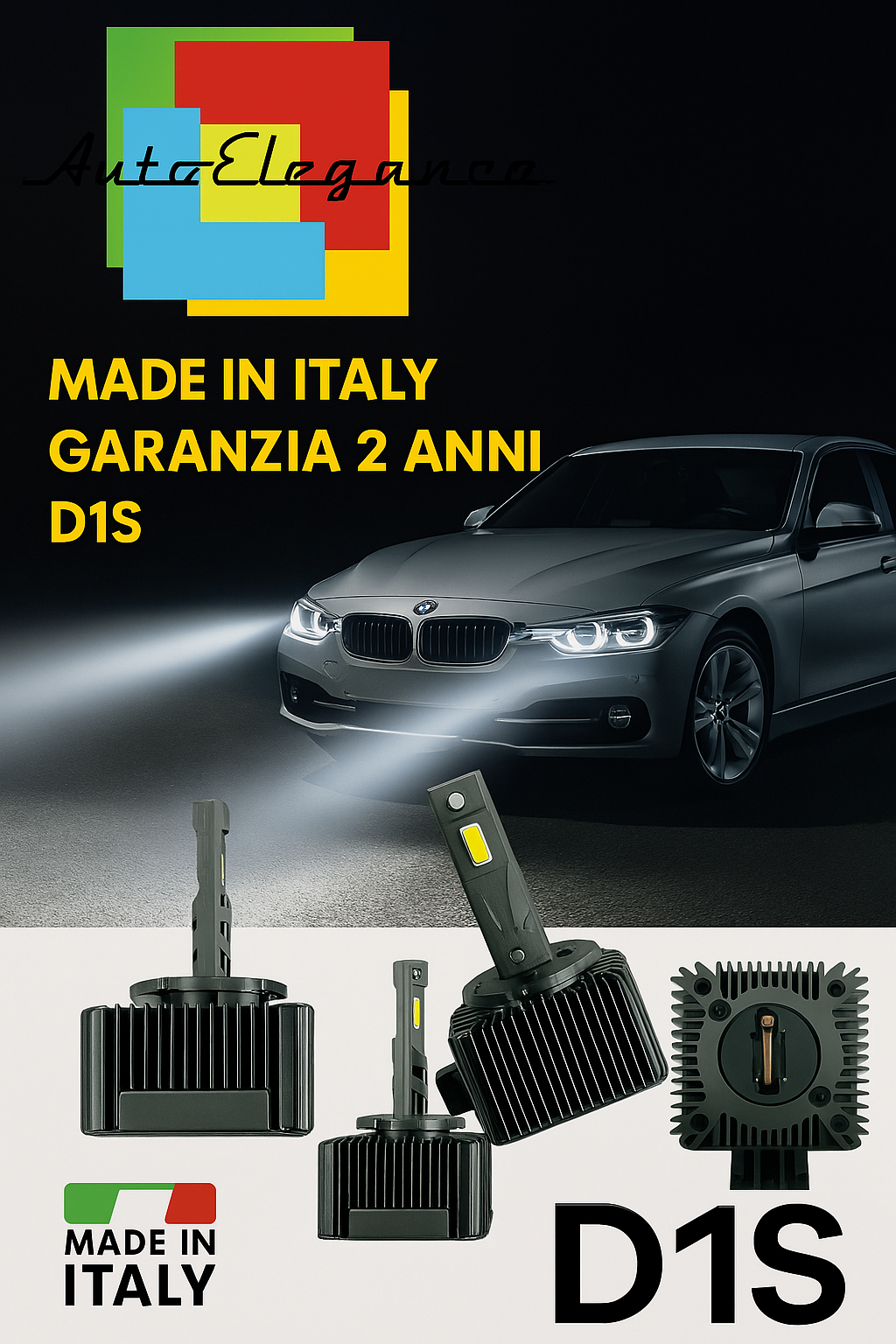 ❤️ KIT LED D1S 6000K BIANCO GHIACCIO ANABBAGLIANTI PER  BMW SERIA 3❤️