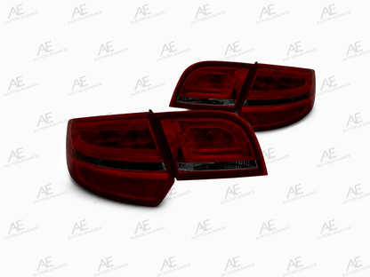 💕ART.6113 FARI POSTERIORI RED SMOKE AUDI A3 8P 04-08 SPORTBACK💕