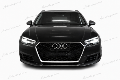 🔥ART.0602 GRIGLIA ADATTO PER AUDI  A4 B9 2015-2019 LOOK RS4 BORDO SATINATO🔥