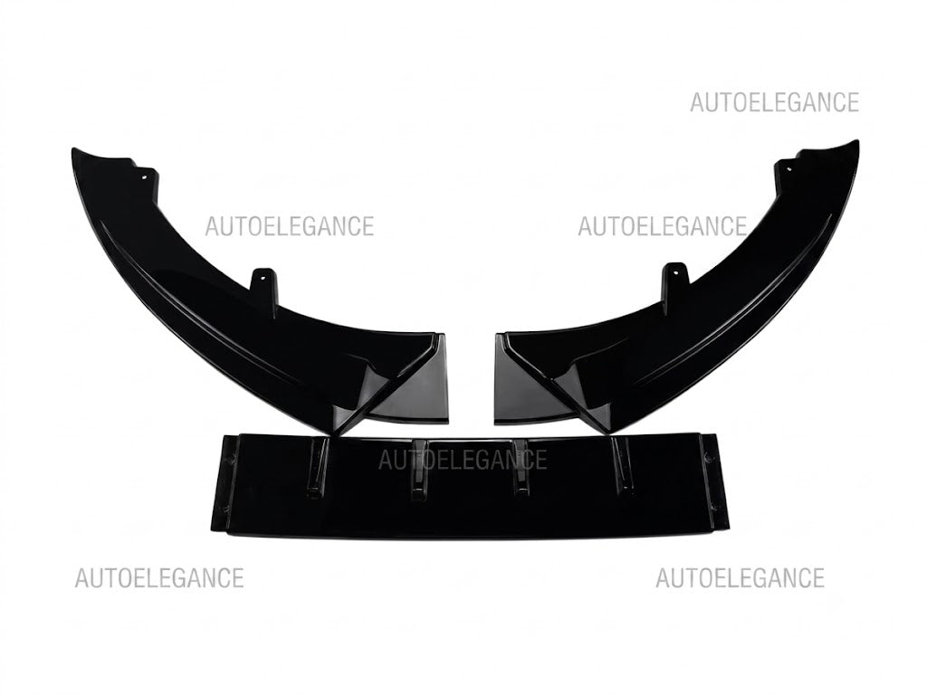 💫SPLITTER 3 PEZZI PER MINI COOPER S e JCW F55 F56 F57 2014-2021 NERO LUCIDO💫