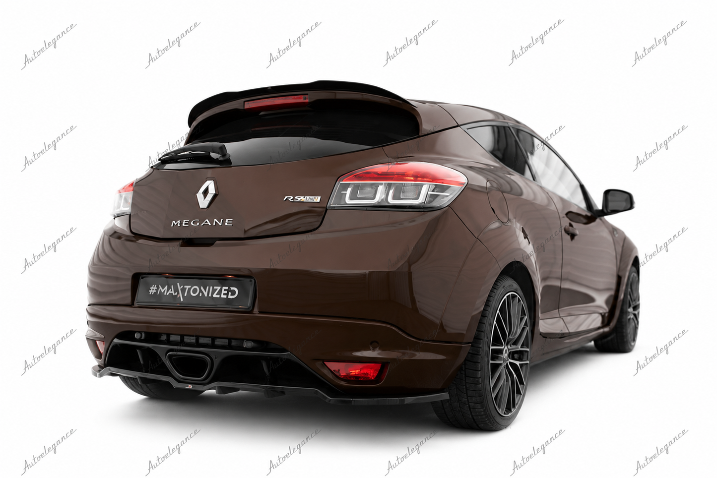 🔥ART.9834 SPLITTER POSTERIORE (CON BARRE VERTICALI) PER RENAULT MEGANE RS Mk3🔥