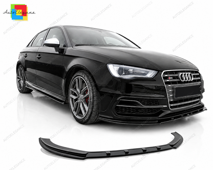 👉Splitter Anteriore Audi S3/S-Line 8V Hatchback/Sportback (13-16) Nero Lucido👈