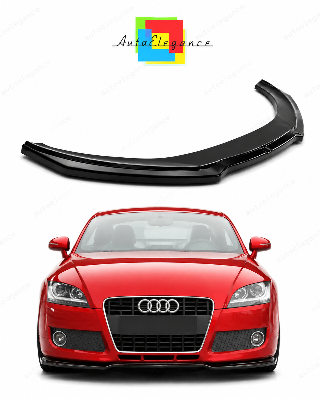 💕 Splitter adatto per  Audi TT 8J   nero lucido 💕
