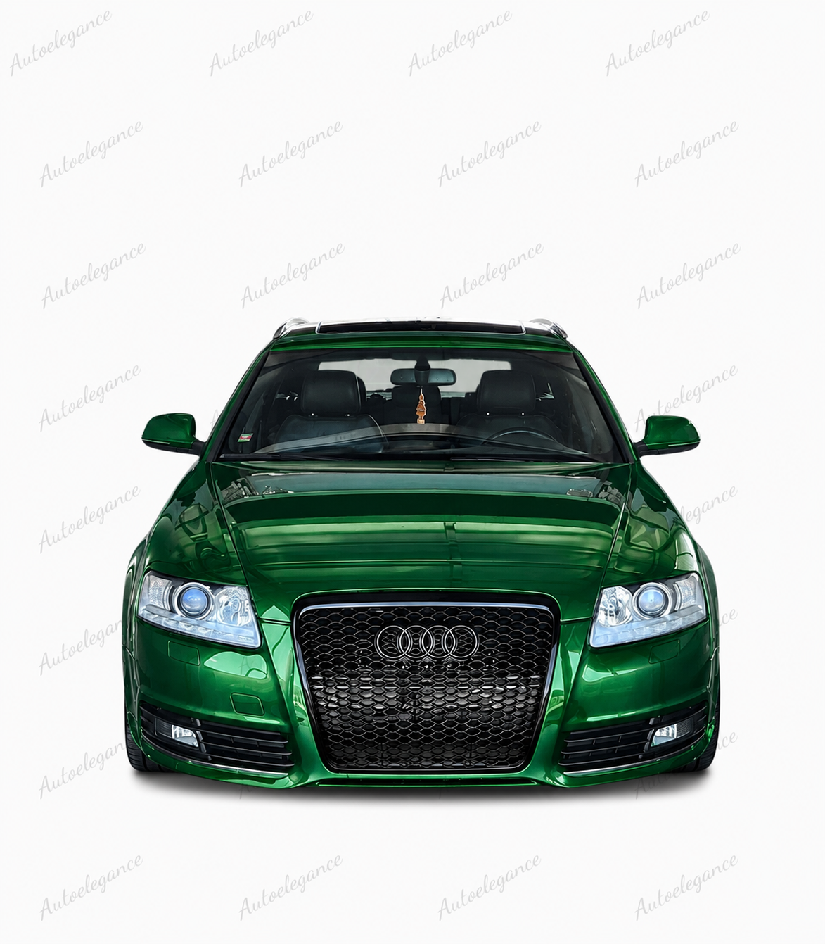 🔥ART.0578 GRIGLIA ADATTO PER AUDI A6 4F 2004-2011 LOOK RS6 NERO LUCIDO🔥