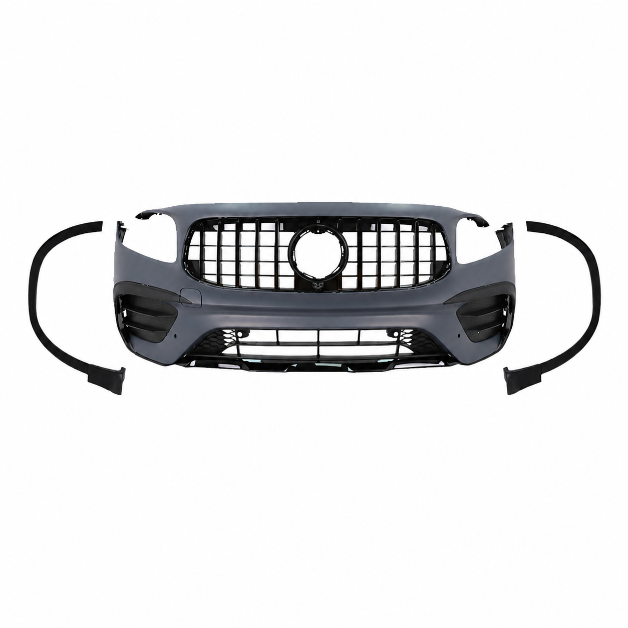 👉Paraurti Anteriore Mercedes X247 20+ Look GLB35 con Griglia Nera -ABS grezzo👈