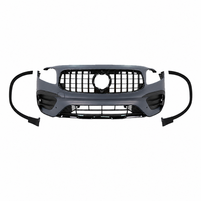 👉Paraurti Anteriore Mercedes X247 20+ Look GLB35 con Griglia Nera -ABS grezzo👈