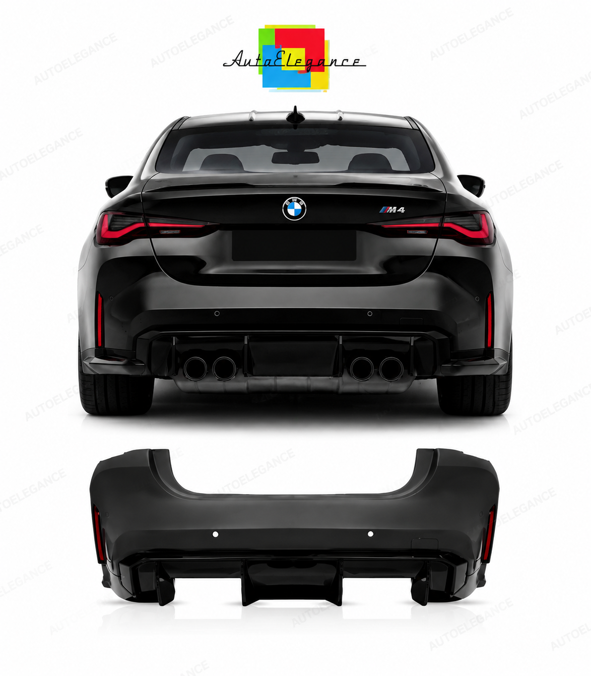 💕PARAURTI POSTERIORE BMW G22 20-24 LOOK M4 PDC💕