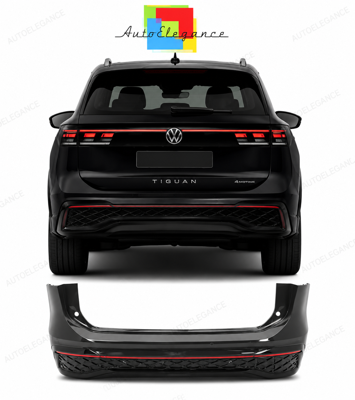 💕PARAURTI POSTERIORE VOLKSWAGEN VW TIGUAN R-LINE 24-💕