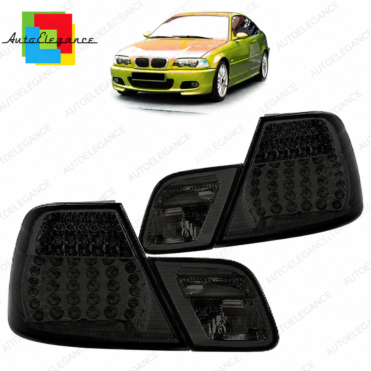 👉Fanali posteriori LED fumé adatti per BMW Serie 3 E46 Coupé 1999-2003👈