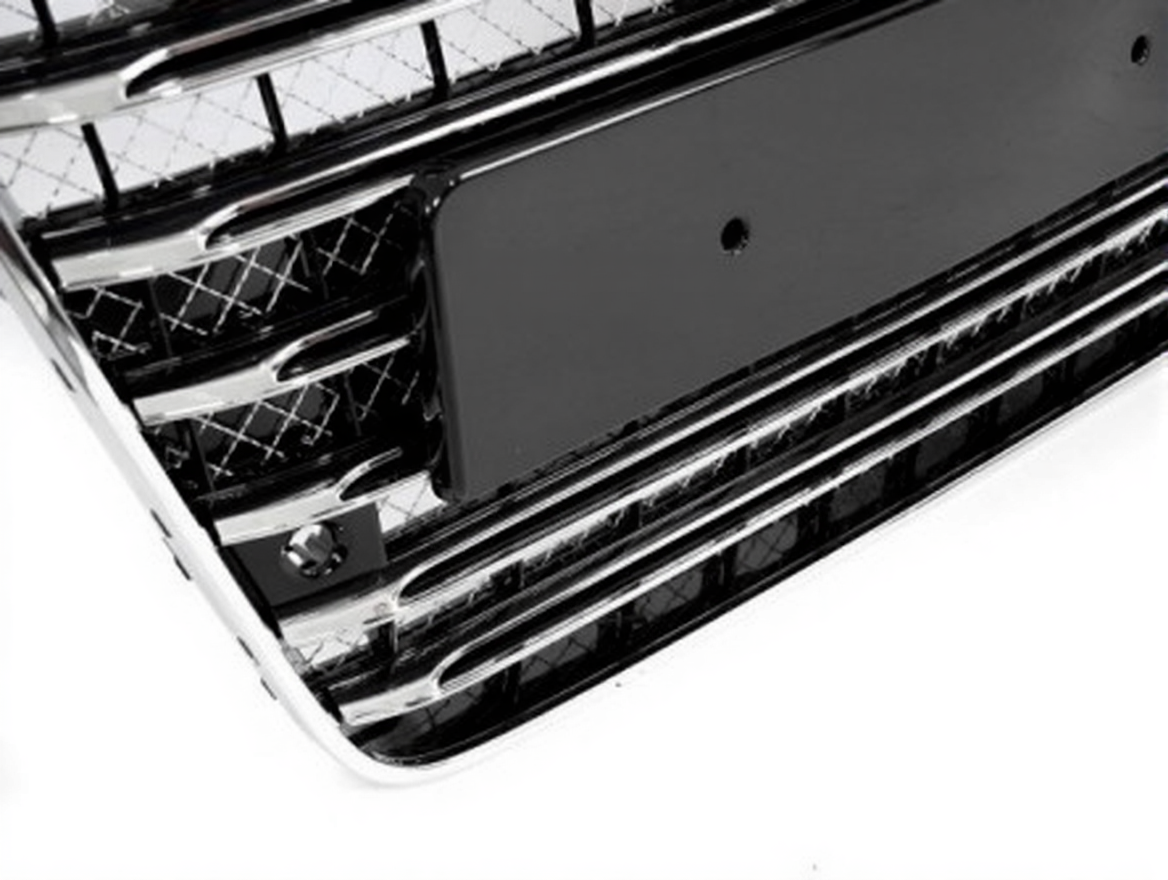 💫ART.4774 Griglia Sportiva (Nera Cromata) PDC adatto per AUDI A8 D4 2009-2013💫