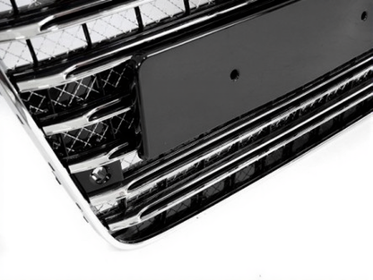 💫ART.4774 Griglia Sportiva (Nera Cromata) PDC adatto per AUDI A8 D4 2009-2013💫