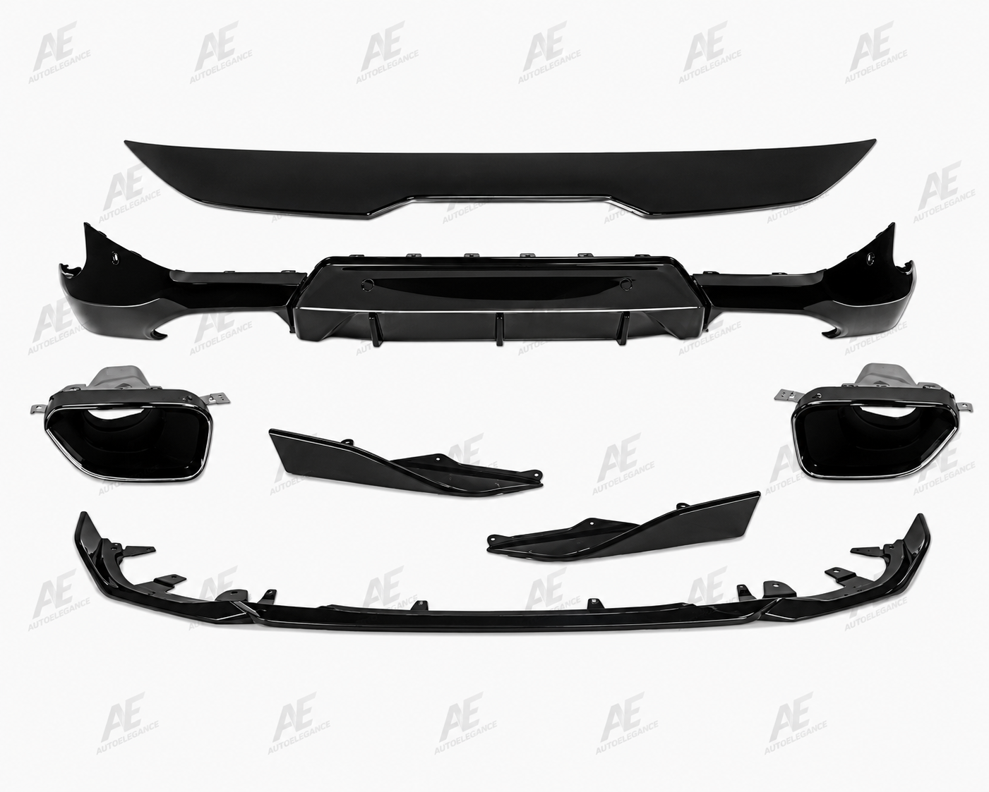 💕BODYKIT BMW SERIE 2 G42 MP STYLE NERO  LUCIDO 2021+💕