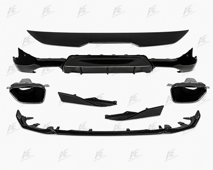 💕BODYKIT BMW SERIE 2 G42 MP STYLE NERO  LUCIDO 2021+💕