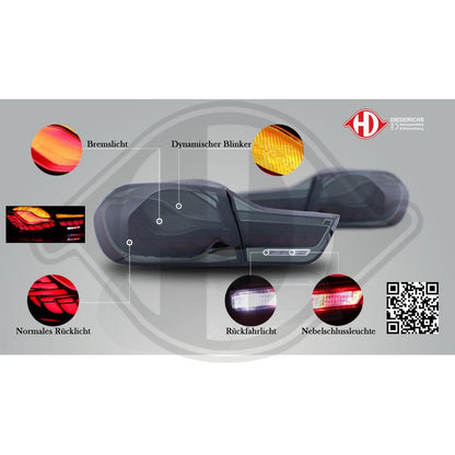 💕Per BMW 4 Series F32 F33 F36 F82 F83 M4 2014-2020 LED Fananli Posteriori 💕