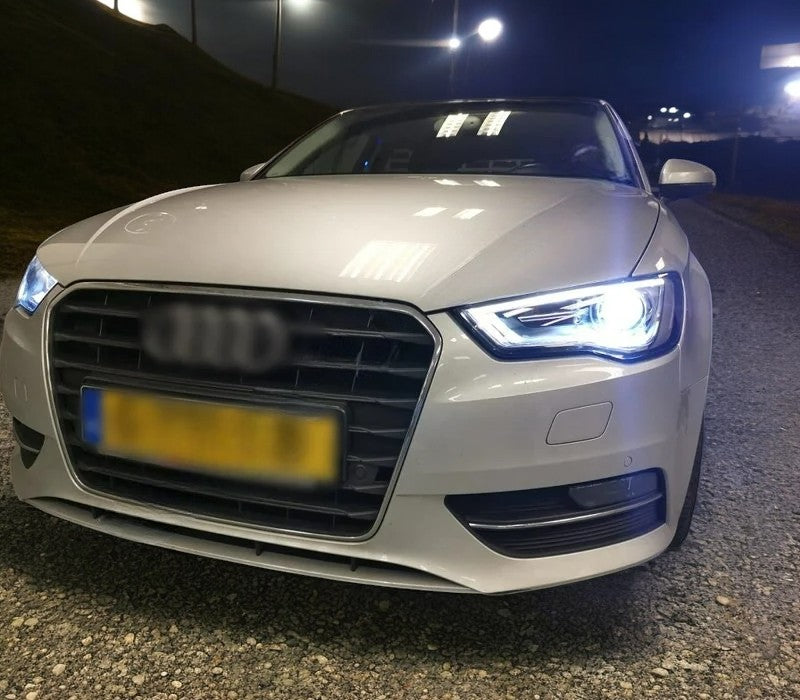 💎COPPIA FARI LED ANGEL EYES ADATTI PER Audi A3 8V 2012-2016 H7💎