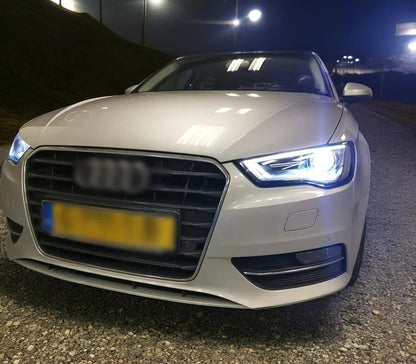 💎COPPIA FARI LED ANGEL EYES ADATTI PER Audi A3 8V 2012-2016 H7💎