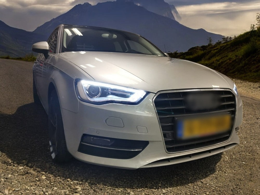 💎COPPIA FARI LED ANGEL EYES ADATTI PER Audi A3 8V 2012-2016 H7💎